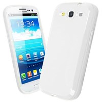 Microsonic Glossy Soft Kılıf Samsung Galaxy S3 I9300 Beyaz