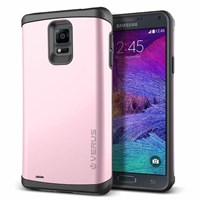 Verus Samsung Galaxy Note 4 Case Damda Veil Series Kılıf - Renk : Baby Pink