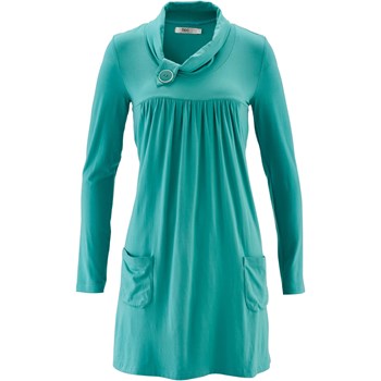 Bpc Bonprix Collection Penye Elbise, Uzun Kollu - Yeşil 31581602