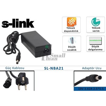 S-Lınk Sl-Nba21 19V 3.42A 2.5-5.5 Notebook Adaptör