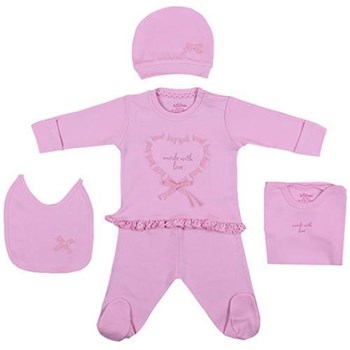 Aziz Bebe 5078 5li Set Pembe 0 Ay (50-56 Cm) 21489348