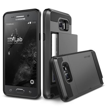 Verus Samsung Galaxy Note 5 Case Damda Slide Series Kılıf - Renk : Steel Silver