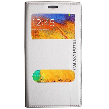 Magnum Galaxy Note 3 Magnum Pencereli Kılıf Beyaz MGSBGHNRT67
