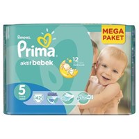 Prima Bebek Bezi Aktif Bebek 5 Beden Junior Mega Paket 42 Adet