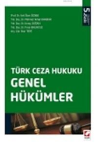 Türk Ceza Hukuku Genel Hükümler (ISBN: 9789750230196)