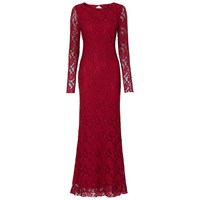 BODYFLIRT boutique Uzun dantel elbise - Kırmızı 24487161
