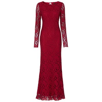 BODYFLIRT boutique Uzun dantel elbise - Kırmızı 24487161