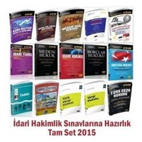 İdari Hakimlik Sınavına Hazırlık Tam Set Konu Anlatımlı 2015 (ISBN: 9783054700000)