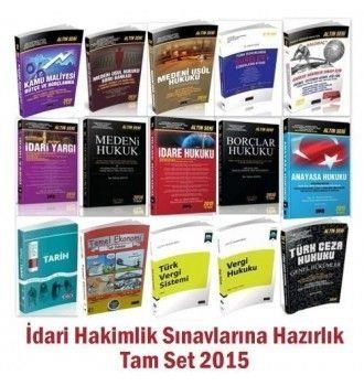 İdari Hakimlik Sınavına Hazırlık Tam Set Konu Anlatımlı 2015 (ISBN: 9783054700000)