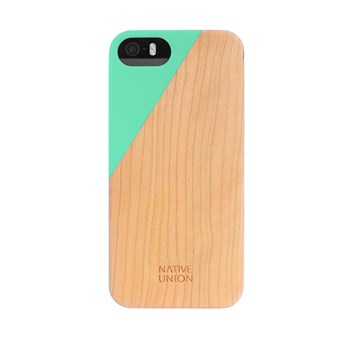 Case Clic Ahşap iPhone 5/5S Telefon Kılıfı- Jade