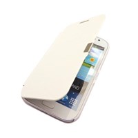 Microsonic Mıknatıslı Ultra Thin Kapaklı Samsung Galaxy Grand Duos I9082 Kılıf Beyaz