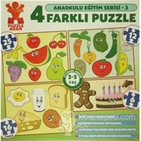 Puzzle Adam Anaokulu Eğitim Serisi - 3 : 4 Farklı Puzzle 59 Parça (3 - 5 Yaş) (ISBN: 8698881833279)