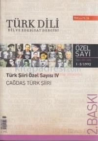 Türk Dili Sayı 481: Türk Şiiri Özel Sayısı 4 (ISBN: 9771300215524)