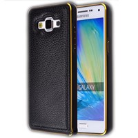 Microsonic Derili Metal Delüx Samsung Galaxy E7 Kılıf Siyah