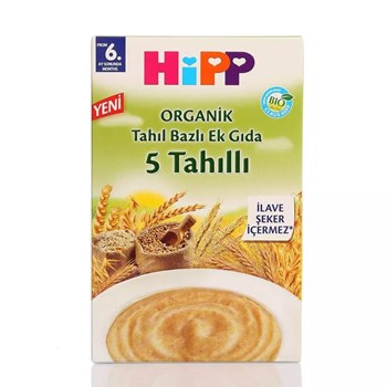 Hipp 6+ Ay 200 gr Organik 5 Tahıllı Bebek Maması