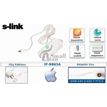 S-Lınk Ip-Nb65A 65W 24V 2.65A 7.7-2.5 Apple
