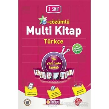 3. Sınıf E-Çözümlü Multi Kitap Türkçe (ISBN: 9786059957434)