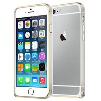 Microsonic iPhone 6s Plus Ultra Thin Metal Bumper Kılıf Silver & Gold