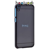 HTC Desire 820 Kılıf Elegance Şeffaf Sert Kapak Siyah