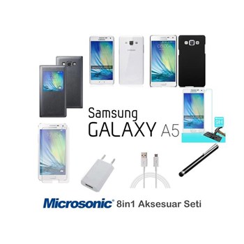 Microsonic Samsung Galaxy A5 Kılıf & Aksesuar Seti 8in1