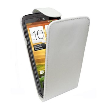 Microsonic Cs150 Flip Leather Deri Kılıf - Htc One X Beyaz