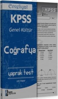 Evveliyat Kpss Genel Kültür Coğrafya Yaprak Test (ISBN: 9786059843300)