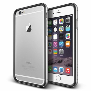 Verus iPhone 6 Plus Case Iron Bumper Series Kılıf - Renk : Black Silver
