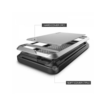 Verus iPhone 6/6S 4.7 Case Damda Slide Series Kılıf - Light Silver