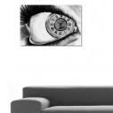 Tictac Design Kanvas Tablo Saat - Eye (I)