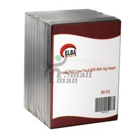 ELBA QD-323 3LÜ SİYAH 14mm DVD Case - For 3 DVD