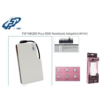 Fsp NBQ90 Plus 90W Beyaz Notebook Universal Adaptör