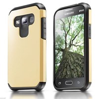 Microsonic Samsung Galaxy J5 Kılıf Slim Fit Dual Layer Armor Gold