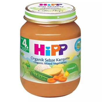 Hipp 4+ Ay 125 gr Organi̇k Sebze Karışımı Kavanoz Mamaları