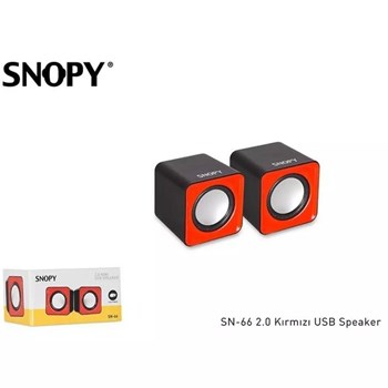 Snopy SN-66 6W 1+1 Speaker Kırmızı