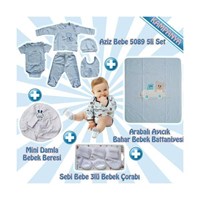 Yeni Doğan Erkek Bebek Seti Mavi 30518063