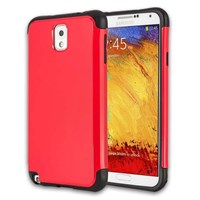 Microsonic Slim Fit Dual Layer Armor Samsung Galaxy Note 3 Kılıf Kırmızı