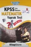 KPSS Lise Önlisans Matematik Yaprak Test (ISBN: 9786054391967)