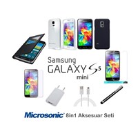 Microsonic Samsung Galaxy S5 Mini Kılıf & Aksesuar Seti 8in1