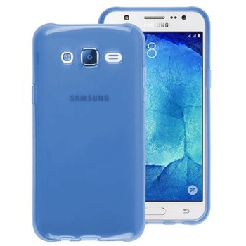 Microsonic Samsung Galaxy J7 Kılıf Transparent Soft Mavi