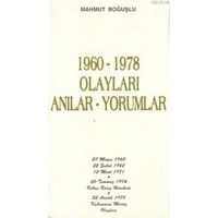1960-1978 Olayları Anılar-yorumlar (ISBN: 9789757639591)