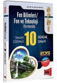 ÖABT Fen ve Teknoloji Öğretmenliği Tamamı Çözümlü 10 Deneme Sınavı 2015 (ISBN: 9786051572390)