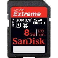 Sandisk 8 GB Extreme HD Video SDHC Hafıza Kartı