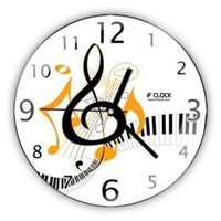 If Clock Müzik Nota Duvar Saati H31