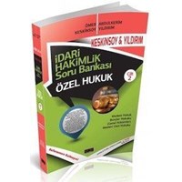 İdari Hakimlik Soru Bankası - Özel Hukuk Cilt 2 Savaş Yayınları 2014 (ISBN: 9786054974535)