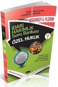 İdari Hakimlik Soru Bankası - Özel Hukuk Cilt 2 Savaş Yayınları 2014 (ISBN: 9786054974535)