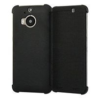 Microsonic HTC One M9+ Plus View Cover Dot kapaklı Akıllı Modlu Siyah