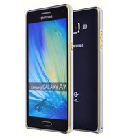 Microsonic Samsung Galaxy A7 Thin Metal Çerçeve Kılıf Gümüş