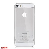 Redlife Iphone 5s Swarovski Taşlı Köpük Desenli Pc Arka Kapak Gümüş