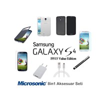 Microsonic Samsung Galaxy S4 İ9515 Value Edition Kılıf & Aksesuar Seti 8İn1