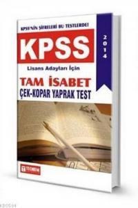 KPSS Lisans Tam İsabet Çek Kopar Yaprak Test 2015 (ISBN: 9786054338276)